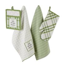 Conjunto de 4 peças Kitchen Collection DII Home Sweet Farmhouse verde
