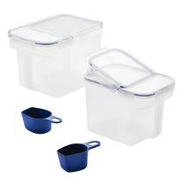 Conjunto de 4 peças LockNlock Easy Essentials para armazenamento de alimentos Conjunto de 4 peças LockNlock Easy Essentials para armazenamento de alimentos