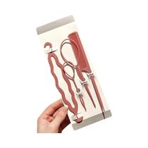 Conjunto De 4 Peças Para Trançar Cabelo: Acessórios Para Trança Francesa, Pente De Cabo Fino E Pente Conjunto De 4 Peças Para Trançar Cabelo: Acessórios Para Trança Francesa, Pente De Cabo Fino E Pente
