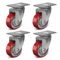 Conjunto de 4 peças pesadas Caster Wheels ZDNEY de 3 polegadas para 635 kg