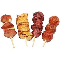 Conjunto de 4 peças Play Food Fake Churrasco Toy Food Kids B