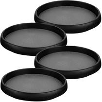 Conjunto de 4 peças pretas antiderrapantes Lazy Susan Oizeir de 10 polegadas Conjunto de 4 peças pretas antiderrapantes Lazy Susan Oizeir de 10 polegadas