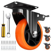 Conjunto de 4 polegadas Caster Wheels QNCZ Heavy Duty de 4 polegadas para móveis Conjunto de 4 polegadas Caster Wheels QNCZ Heavy Duty de 4 polegadas para móveis