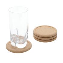 Conjunto de 4 Porta Copos Cortiça 10 cm Rojemac