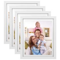 Conjunto de 4 porta-retratos Giftgarden de 4 grãos de madeira branca 20x25cm Conjunto de 4 porta-retratos Giftgarden de 4 grãos de madeira branca 20x25cm