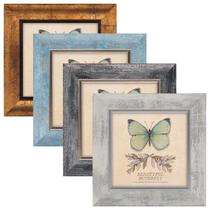 Conjunto de 4 porta-retratos XUANLUO Rustic Retro 5x5 com capa HD Conjunto de 4 porta-retratos XUANLUO Rustic Retro 5x5 com capa HD