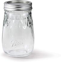 Conjunto de 4 Potes de Vidro Flute Ball 473ml Conjunto de 4 Potes de Vidro Flute Ball 473ml