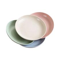 Conjunto De 4 Pratos De Jantar Leves E Inquebráveis De Palha De Trigo Reutilizáveis, Seguros Para