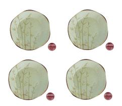 CONJUNTO DE 4 PRATOS SOBREMESA 21,5 CM RYO BAMBU Oxford Porcelanas CONJUNTO DE 4 PRATOS SOBREMESA 21,5 CM RYO BAMBU Oxford Porcelanas