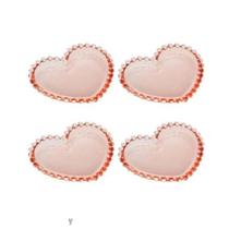 Conjunto de 4 Pratos Wolff Cristal Pearl 12cm Rosa - Rojemac Conjunto de 4 Pratos Wolff Cristal Pearl 12cm Rosa - Rojemac