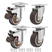 Conjunto de 4 rodas Caster Wheels com capacidade de 1000 kg com travamento pesado
