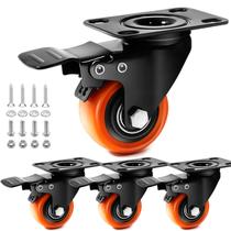 Conjunto de 4 rodas Caster Wheels para serviços pesados de 5 cm TAYLOON Industrial Conjunto de 4 rodas Caster Wheels para serviços pesados de 5 cm TAYLOON Industrial