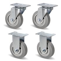 Conjunto de 4 rodízios CW FutureParts de 4 polegadas Heavy Duty 550 kg