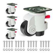Conjunto de 4 rodízios de nivelamento para serviços pesados FIZAR 3300 LBS de capacidade Conjunto de 4 rodízios de nivelamento para serviços pesados FIZAR 3300 LBS de capacidade