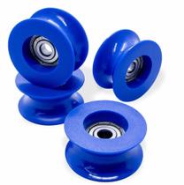 Conjunto de 4 Roldanas para Suporte do Trilho da Máquina Fim de Enfesto