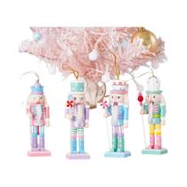 Conjunto De 4 Soldados Quebra-Nozes De Madeira Sólida De 12CM, Decoração De Natal, Presentes Conjunto De 4 Soldados Quebra-Nozes De Madeira Sólida De 12CM, Decoração De Natal, Presentes