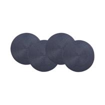Conjunto De 4 Sousplats Redondos Laváveis E Resistentes Ao Calor De 38cm Em PP Para Decoração De Conjunto De 4 Sousplats Redondos Laváveis E Resistentes Ao Calor De 38cm Em PP Para Decoração De
