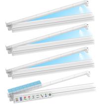Conjunto de 4 suportes para mahjong com empurradores QIMIALOL 44,5 cm, transparente