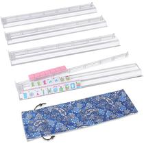 Conjunto de 4 Suportes para Mahjong GUSTARIA de Acrílico Transparente 50 cm