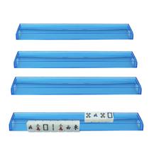 Conjunto de 4 suportes para mahjong Riamch, azul, 44 x 7 x 3 cm Conjunto de 4 suportes para mahjong Riamch, azul, 44 x 7 x 3 cm