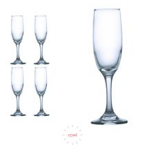 Conjunto de 4 Taças 177ml de Champagne Alta Qualidade Vidro Conjunto de 4 Taças 177ml de Champagne Alta Qualidade Vidro