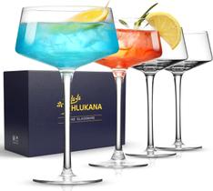 Conjunto de 4 Taças de Martini Hlukana de Cristal 240ml Conjunto de 4 Taças de Martini Hlukana de Cristal 240ml