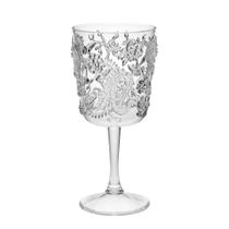 Conjunto de 4 taças de vinho LeadingWare Paisley Plastic de 400 ml sem BPA Conjunto de 4 taças de vinho LeadingWare Paisley Plastic de 400 ml sem BPA