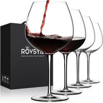 Conjunto de 4 Taças de Vinho Tinto OJA - 700ml - Cristal Soprado à Mão