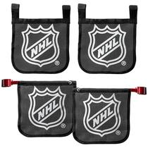 Conjunto de 4 Tiros de Hóquei no Gelo Franklin Sports NHL BLACK