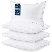 Conjunto de 4 Travesseiros King Size com Aba Refrescante Utopia Bedding Conjunto de 4 Travesseiros King Size com Aba Refrescante Utopia Bedding