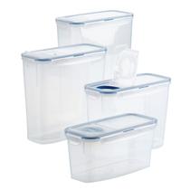 Conjunto de 4 unidades sem BPA para recipientes de armazenamento de alimentos LockNlock Pantry