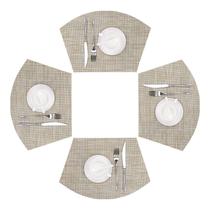 Conjunto de 4 vinis tecidos PLACEMAT SHACOS para mesa de 91 cm