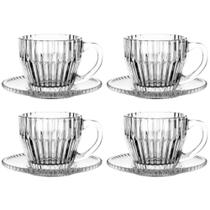 Conjunto de 4 Xícaras de Café Imperatriz de Cristal 110ml - Wolff