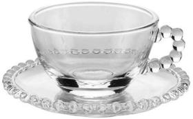 Conjunto De 4 Xícaras De Chá Com Pires 200 Ml Cristal Wolff