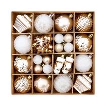 Conjunto De 42 Enfeites De Natal Inquebráveis Para Decoração De Árvore E Festas De Aniversário Em