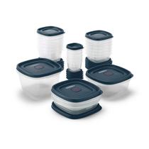 Conjunto de 42 Recipientes Rubbermaid EasyFindLids para Armazenamento de Alimentos