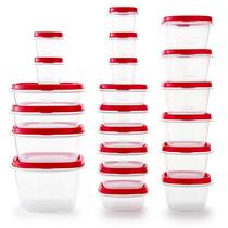 Conjunto de 42 Recipientes Rubbermaid para Armazenamento de Alimentos com Tampas