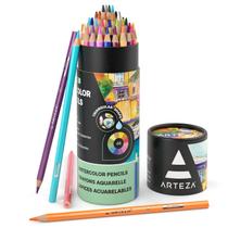 Conjunto de 48 lápis de cor em aquarela ARTEZA para adulto Conjunto de 48 lápis de cor em aquarela ARTEZA para adulto