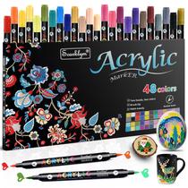 Conjunto de 48 Marcadores de Tinta Acrílica Scarklym - 2 Pacotes com 24