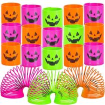 Conjunto de 48 Molas para Artesanato Infantil - Abóboras Jack-O-Lantern