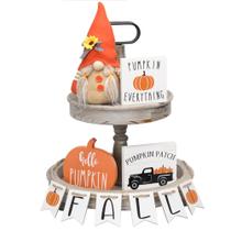 Conjunto de 5 bandejas de pelúcia Wood Sign Gnome Plush Conjunto de 5 bandejas de pelúcia Wood Sign Gnome Plush