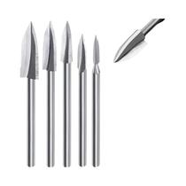 Conjunto De 5 Brocas Para Escultura Em Madeira Para Ferramenta Rotativa Dremel, Acessórios Para Conjunto De 5 Brocas Para Escultura Em Madeira Para Ferramenta Rotativa Dremel, Acessórios Para