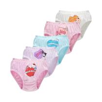 Conjunto De 5 Calcinhas De Algodão HelloKitty Para Meninas, Respirável E Macio, Modelo Triangular