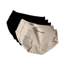 Conjunto De 5 Calcinhas Femininas De Algodão Com Cintura Média, Respiráveis E Elásticas, Cores