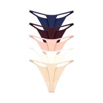 Conjunto De 5 Calcinhas G-String T-Back Femininas Sexy De Cintura Baixa Ultrafinas Respiráveis Sem