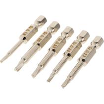 Conjunto de 5 Chaves de Fenda Magnéticas Wokex com Cabeça Triangular
