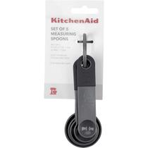 Conjunto de 5 Colheres Medidoras Cozinha Cinza KITCHENAID Conjunto de 5 Colheres Medidoras Cozinha Cinza KITCHENAID