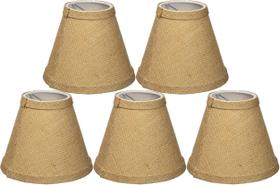 Conjunto de 5 Cúpulas para Lustre Urbanest de 15 cm em Juta com Presilha