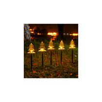 Conjunto de 5 estacas Solar Christmas Tree Garden