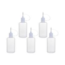 Conjunto De 5 Frascos Aplicadores De Cola Com Ponta De Agulha 5/10/20/30/50/100ML Para Quilling Em